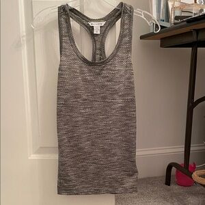 Athleta Charcoal  greenish Textured Tank Top